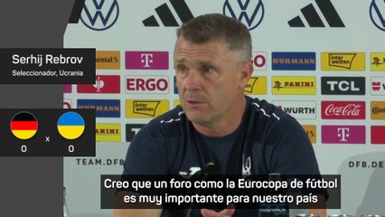 Rebrov, seleccionador de Ucrania: "Un foro como la Eurocopa es muy importante para nuestro país"