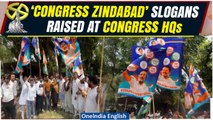 LS Polls Results 2024: ‘Zindabad’ Slogans At Congress Headquarters in Delhi Celebrating Results