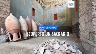 Pompei: scoperto un sacrario con le pareti blu, il ministro della Cultura 