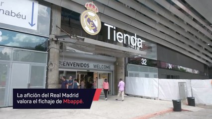 La afición del Real Madrid reacciona al fichaje de Mbappé