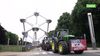 Des centaines de tracteurs à Bruxelles, mais aucun agriculteur wallon