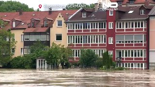 Cheias na Alemanha: nível das águas do Danúbio sobe quase seis metros na Baviera
