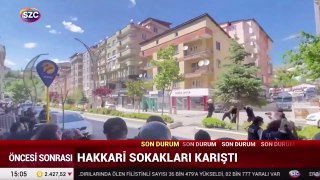 Hakkari'de kayyum protestosuna müdahale