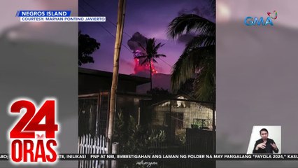 Ilang lugar sa Negros Occ., nabalot ng abo dahil sa pagsabog ng Bulkang Kanlaon | 24 Oras