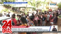 Mahigit 800 taga-La Castellana, Negros Occidental, inilikas; pagdeklara ng state of calamity, inirekomenda | 24 Oras