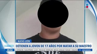Detienen a joven de 17 años por matar a su maestros en Nuevo León