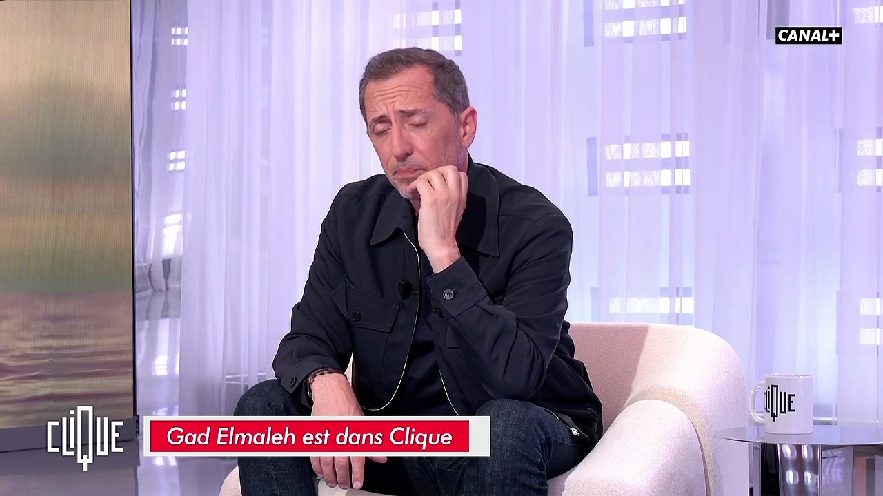 Gad Elmaleh revient sur les raisons qui l'ont poussé à arrêter de boire dans "Clique", sur Canal+.