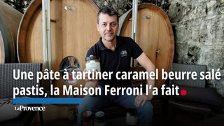 Une pâte à tartiner caramel beurre salé - pastis, la Maison Ferroni l’a fait