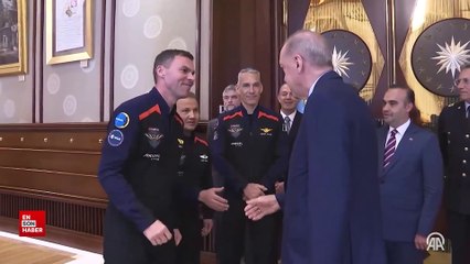 Cumhurbaşkanı Erdoğan, Ax-3 Uzay Misyonu mürettebatını kabul etti