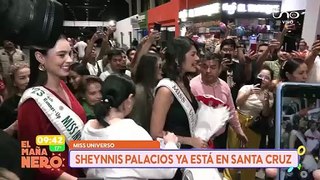 Llegada de Miss Universo en Santa Cruz