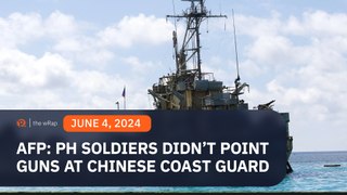 AFP: Soldiers in Ayungin Shoal didn’t point gun at China Coast Guard