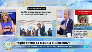 Carlos Cuesta deja turulata a Esther Palomera haciendo un repaso de las trolas de Sánchez