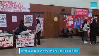 Arrancó el paro universitario nacional de 48 horas