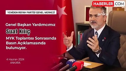 Yeniden Refah Partisi Filistin için Kıyama Davet Mitingi Düzenleyecek