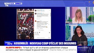 Députés de gauche vêtus aux couleurs de la Palestine, drapeau palestinien brandi à l'Assemblée: Meyer Habib (apparenté LR) dénonce 