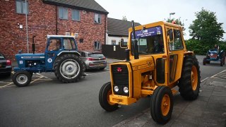 How does it feel to drive a vintage open top tractor across the whole country, with no back rest and open to all weathers? We find out from a charity drive in Shrewsbury