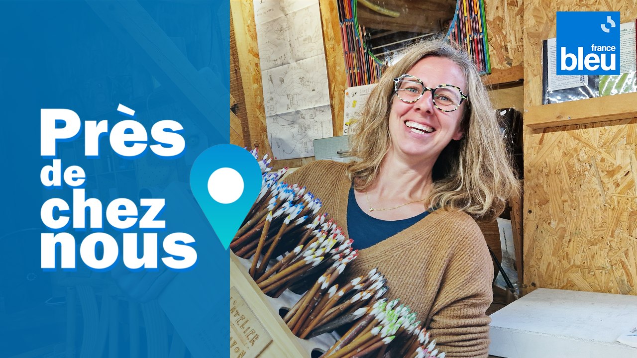 PORTRAIT - Dans les Landes, Nathalie fait des crayons dans des branches d'arbres