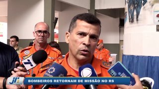 Bombeiros retornam de missão no RS