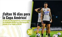 Faltan 16 días La Selección Colombia está casi completa para los dos amistosos