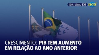 PIB brasileiro cresce em relação ao ano anterior