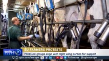 European farmers head to Brussels to demonstrate ahead of the EU elections