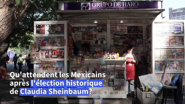Des Mexicains réagissent à la victoire historique de Claudia Sheinbaum
