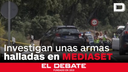 Investigan unas armas de fuego halladas frente a la sede de Mediaset por su posible relación con el tiroteo