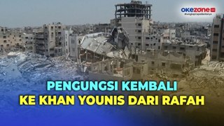 Meski Khan Younis Hancur, Jutaan Warga Bertahan Diantara Puing Reruntuhan