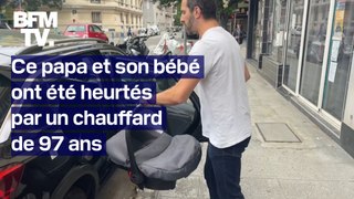 Ce papa et son bébé ont été heurtés par un chauffard de 97 ans