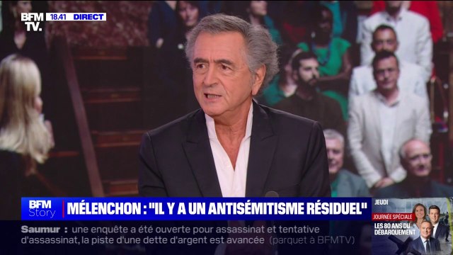 Propos de Jean-Luc Mélenchon: Dire que l'antisémitisme est résiduel, c'est un crachat à la face des juives et des juifs de France , déclare Bernard-Henri Lévy
