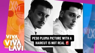 ¡Era Photoshop! Revelan la foto real detrás de nuevo look de Peso Pluma