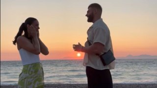 Ten years of love culminate in a dreamy beach proposal