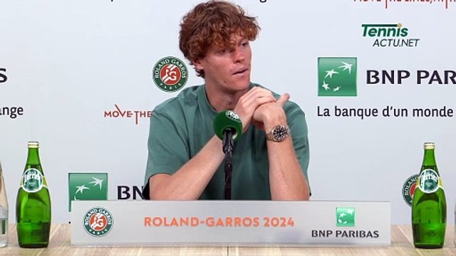 Tennis - Roland-Garros 2024 - Jannik Sinner numero uno del mondo : Penso che l'Italia se lo meriti