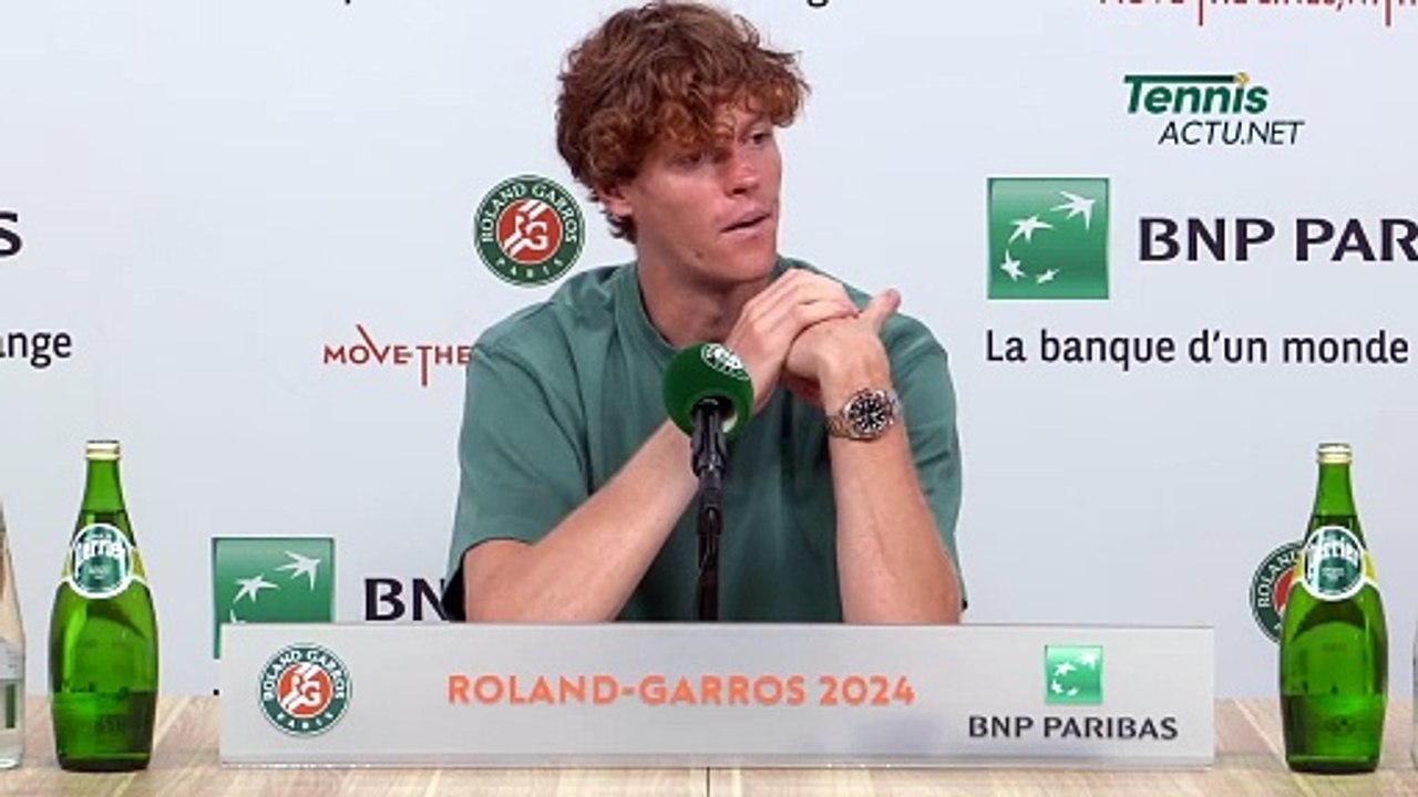 Tennis - Roland-Garros 2024 - Jannik Sinner numero uno del mondo : "Penso che l'Italia se lo meriti"