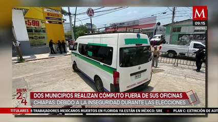 En Chiapas, dos municipios cuentan votos fuera de sus oficinas por inseguridad