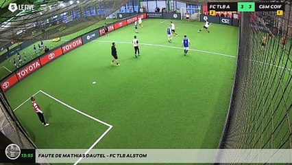 Faute de Mathias DAUTEL - FC TLB ALSTOM