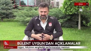 Sivasspor Teknik Direktörü Uygun, takımının sergilediği performanstan memnun