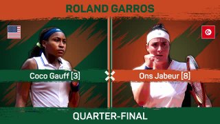 Gauff comes from a set down to reach French Open semis