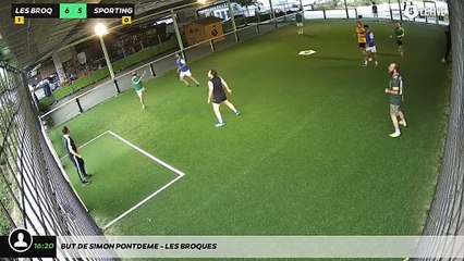 But de Simon Pontdeme - LES BROQUES