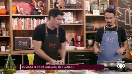 Espaguete com guisado de frango | Band Receitas