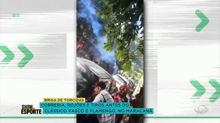Torcedores de Vasco e Flamengo brigam nos arredores do Maracanã antes de clássico