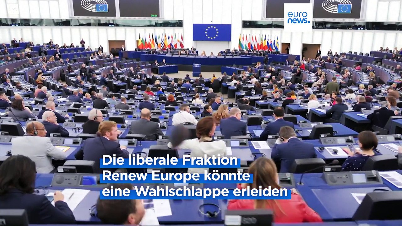Liberale Fraktion Renew Europe könnte 20 Sitze im Europaparlament verlieren