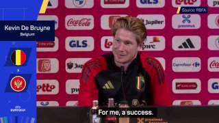 De Bruyne calls Belgium career a 'success'