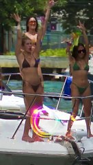 Ladies Taking Over the Bow_ Miami YachtLife Fun! ✨ #BoatSnaps #YachtLife