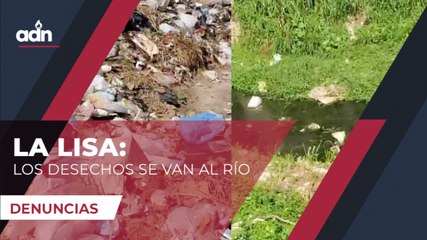 La lisa: Los desechos se van al río