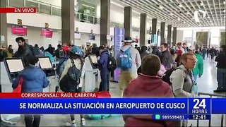 Cusco: se normaliza situación en aeropuerto Velasco Astete