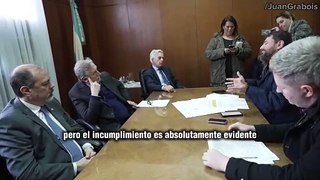 Juan Grabois a los gritos con Leila Gianni