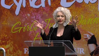 Cindy Lauper speech at her handprint and footprint ceremony at the TCL Chinese Theatre