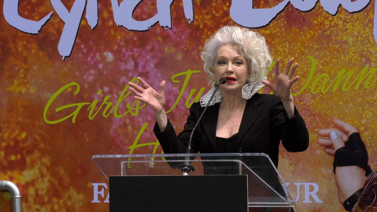 Cyndi Lauper speech at her handprint and footprint ceremony at the TCL Chinese Theatre