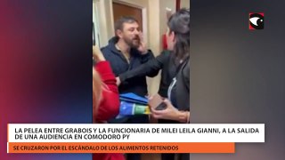 La pelea entre Grabois y la funcionaria de Milei   Leila Gianni a la salida de una audiencia en Comodoro Py